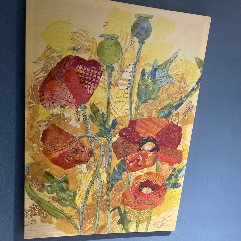 Two St Hilaire Nelson Floral Stretched Canvas Prints Both 28" x 20" $250.00